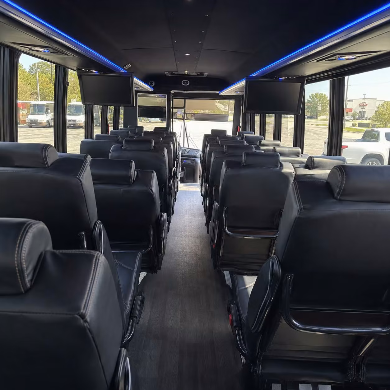28 passenger minibus interior